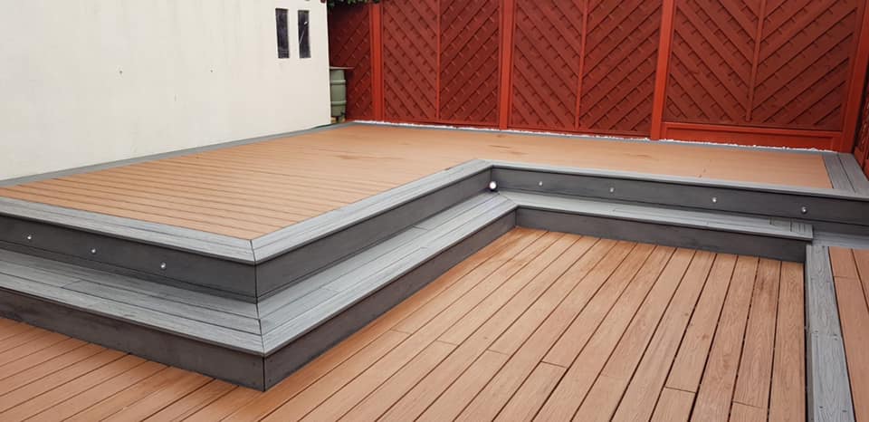 Trex decking installation