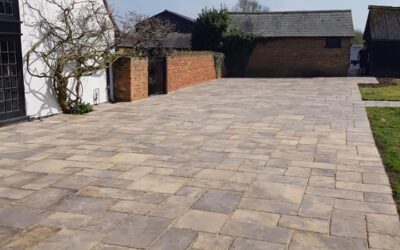 One of many patio installations