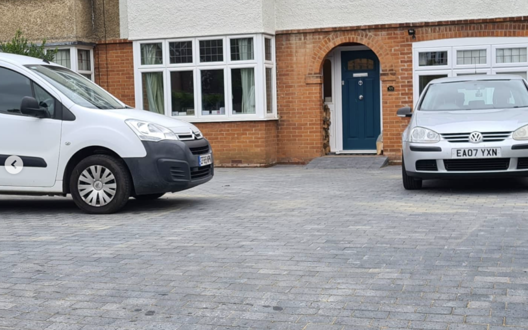 Block Paving Driveway and Brick Wall