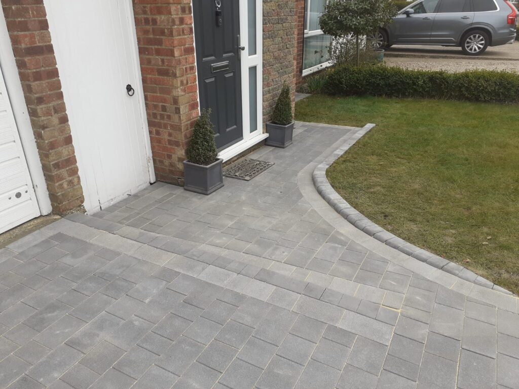 Block paving driveway & path